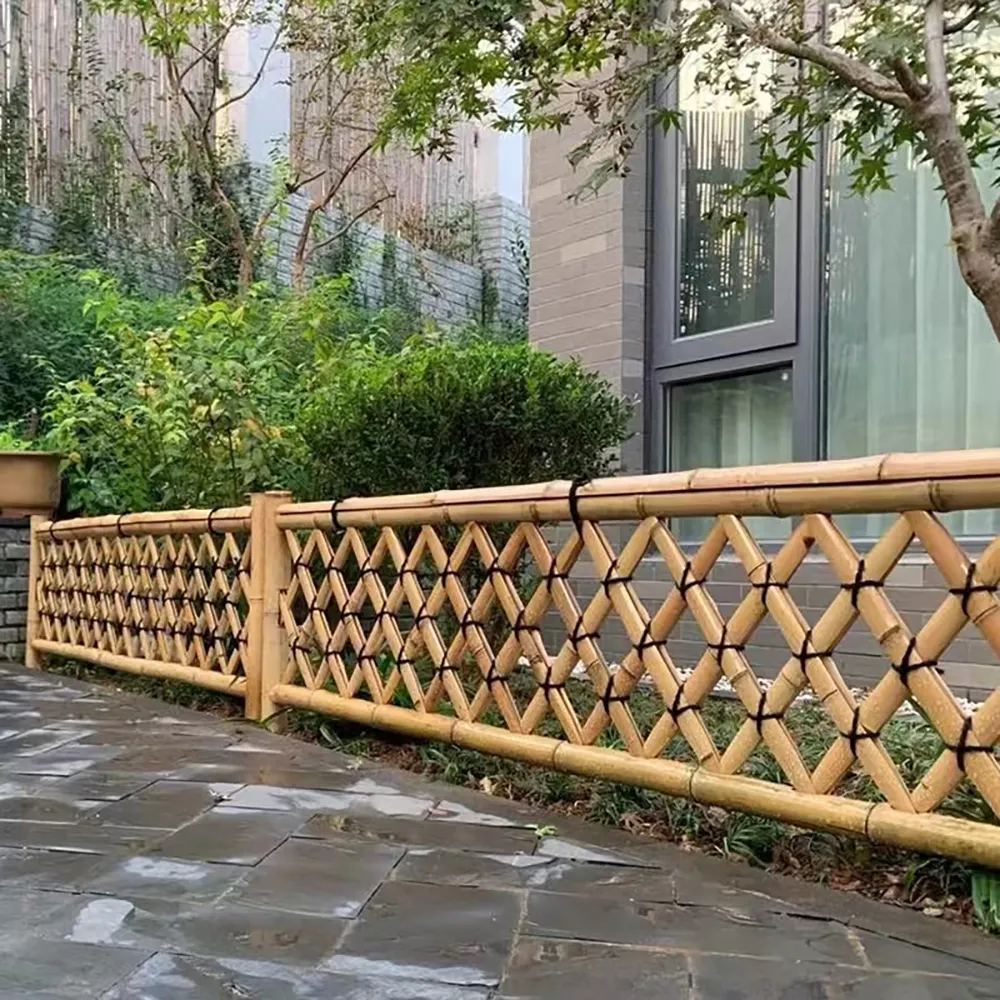 eco friendly natural bamboo privacy fence Dog Fence decorative short bamboo fence