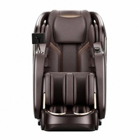 Fauteuil de massage relaxant de luxe à gravité zéro avec airbag, chauffage, rouleaux pour les pieds, musique Bluetooth et lumière LED pour la maison