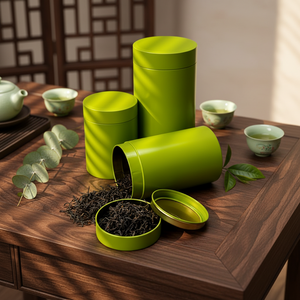 Barattolo in Latta Metallica RTS Personalizzato, Ermetico, in Latta per Tè, Caffè, Biscotti, Materiale in Latta, Barattolo per Tè Verde <span class=keywords><strong>e</strong></span> Scatola, Barattolo per Matcha - Product Image 1