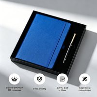 Ensemble cadeau de carnet de notes, stylo et agenda promotionnel de haute qualité avec logo personnalisé imprimé en sérigraphie pour usage professionnel et d'entreprise