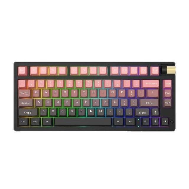 Factory Supply GK75 Smart Display Wireless Mechanical Gaming Keyboard with Knob for Gaming PC