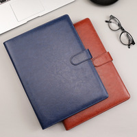 Logotipo personalizado Mul-tifunctional A4 Pu cuero Carpeta de archivos Oficina de negocios Contrato Titular Sobre Carpeta Caso