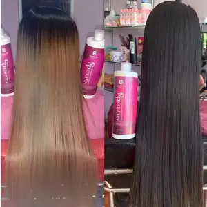 Ý tóc làm mịn kem tóc relaxer Brazil Keratin thẳng điều trị