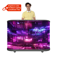 Écran flexible personnalisable imperméable P2.5, table de DJ, tiroir, lecteur LED, station d'événements, bureau, support de table, écran LED
