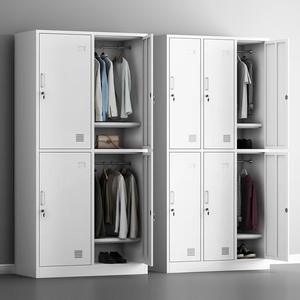 Casier en acier au design minimaliste pour usage scolaire et hospitalier, montage facile, armoire de rangement pour vêtements de personnel de salle de sport, construction métallique - Product Image 3