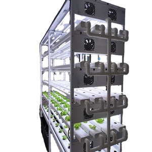 Système de culture <span class=keywords><strong>hydroponique</strong></span> intelligent Skyplant à 5 niveaux-Jardin intérieur contrôlé par WiFi avec lumières de croissance LED, réservoir de 200L - Product Image 1