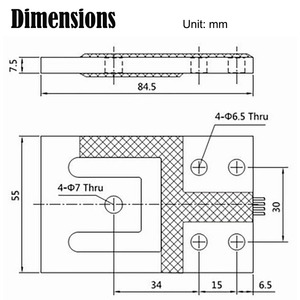 PLC307 5kg 10kg 50kg 60kg 75kg 100kg 150kg 200kg 고정밀 디지털 신호 중력 센서 - Product Image 6