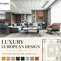 Services de design et de personnalisation d'intérieur pour toute la maison, pour appartements de luxe et maisons modernes
