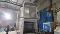 Maison conteneur préfabriquée modulaire à 2 étages, anti-ouragan, moderne, pour extérieur, en kit, vente chaude, Chine, support technique en ligne