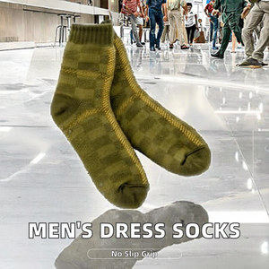 Wholesale <b>Men's</b> Casual Anti-Slip Summer <b>Thick</b> Knitted Cotton Crew <b>Socks</b> - Product Image 1