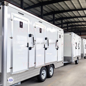 Remolque de inodoro móvil para mascotas de alquiler portátil para exteriores de lujo de plástico, remolque de ducha para baño a la venta - Product Image 4