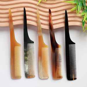 Buffalo Horn Hair <b>Comb</b> Handmade Smooth <b>Wide</b> Tooth Polished For Daily Hair Care Prevents Split Ends And Reduces Hair Damage - Product Image 6