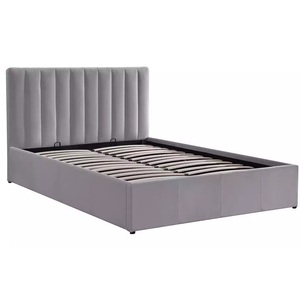 Base de <span class=keywords><strong>Cama</strong></span> Diván King Size con Espacio de Almacenamiento y Elevación en el Extremo, Fabricada en Madera Contrachapada - Product Image 2