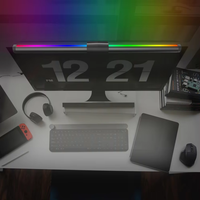 Lámpara de protección ocular moderna regulable sin deslumbramiento de pantalla, lámpara de monitor LED inteligente para ordenador, Control táctil alimentado por USB, Color ajustable