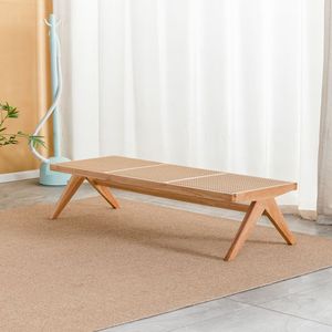 Banc de salle à manger moderne de haute qualité, design moderne, <span class=keywords><strong>petit</strong></span> banc <span class=keywords><strong>en</strong></span> <span class=keywords><strong>rotin</strong></span>, bois massif, tabouret carré pour le <span class=keywords><strong>salon</strong></span> - Product Image 3