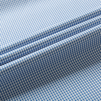 Tissu sergé à carreaux robuste pour vêtements de travail, plusieurs couleurs (bleu, gris, rose, violet)
