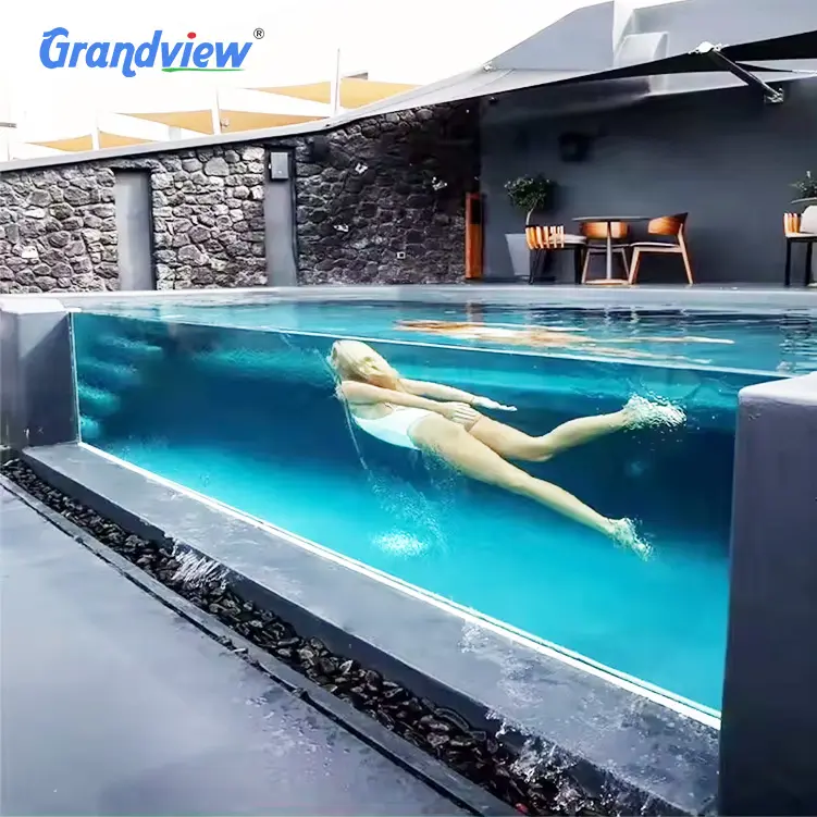 Grandview New Products Design Endless Infinity Acrylic Swimming Pool