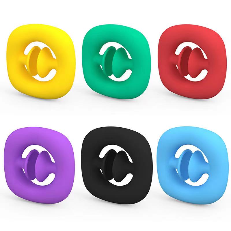 Amazon hot sale cheap rainbow color squeeze silicone fidget toy for adult kid