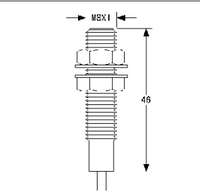 Capteur de proximité à effet Hall KJT M8 IP67 NPN PNP 3 fils NO NC Sn 10-20mm