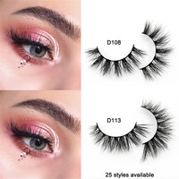 Visofree-faux cils 3D en poils de vison, bande complète, faits à la main, accessoire de maquillage