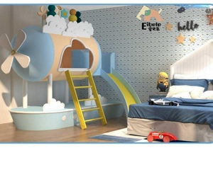 Eibele Nouveau style tendance Ensemble de jeux d'intérieur <span class=keywords><strong>en</strong></span> <span class=keywords><strong>bois</strong></span> à thème naturel Équipement de jeux doux <span class=keywords><strong>pour</strong></span> enfants avec <span class=keywords><strong>piscine</strong></span> à balles et <span class=keywords><strong>toboggan</strong></span> - Product Image 5