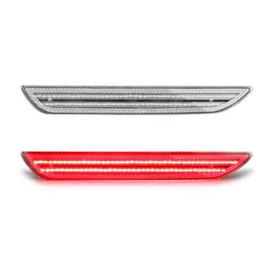 Clear/ Smoked Lens LED Rear Bumper Side Marker For Ford Mustang 2015 80 LEDs per pcs Plug&Play