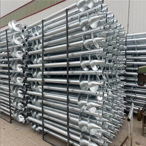 Good Quality Widely Used Building Hot <b>Dipped</b> Galvanized Spiral Ground Plie - Product Image 6