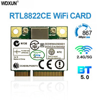 RTL8822CE Tarjeta WiFi de doble banda de 1200Mbps, 2,4G/5G, 802.11AC, tarjeta de red interna Mini PCIe, BT 5,0, compatible con Windows 10 Win11