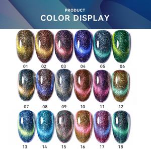 JTING Nueva Llegada, Muestras Gratis, Diseño de 18 Colores, Esmalte de Gel para Uñas con Efecto Ojo de Gato, Personalizable con su Propia Marca - Product Image 3