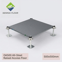 Suelo Técnico Elevado OA500, Disponible en Stock, Envío Rápido 2-3 Semanas, Sistema de Pedestal Ajustable, Gestión de Cables para Oficina SENMAI