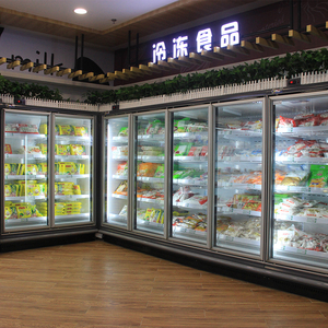 Congélateurs verticaux à porte vitrée, armoires réfrigérées pour la présentation d'aliments surgelés, équipement de réfrigération pour supermarchés - Product Image 5