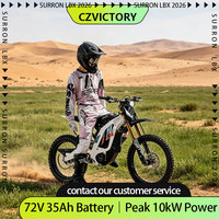 Moto électrique Surron Light Bee X 2026, 10 kW, vitesse maximale 80 km/h, moto tout-terrain haute puissance pour adultes, 2026 Light Bee 72 V 35 Ah