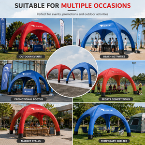 Carpa Inflable CATC 350D Fácil de Armar, Disponible en Stock |   Carpa para Eventos Roja y Azul Lista para Enviar |   Pabellón Portátil de Instalación Rápida |   OEM y ODM - Product Image 6