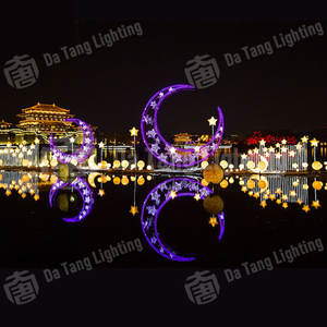 ไฟ LED ประดับรูปพระจันทร์กลางแจ้งสำหรับการเฉลิมฉลองรอมฎอนคริสต์มาสตกแต่งภูมิทัศน์กลางคืนที่บ้าน IP65 กันน้ำ - Product Image 5