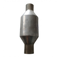 Konverter Katalitik Universal High Flow 50mm 2" Baja Tahan Karat Performa Tinggi Knalpot OBDII Euro 4/5 NO CEL 200/400 CPSI