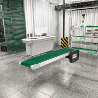 Mini Convoyeur à Bande PVC Réglable, Système de Convoyage Mobile pour Entrepôt, Ferme et Transformation Alimentaire