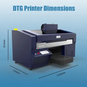 2024 คุณภาพสูง dtg TShirt พิมพ์เสื้อผ้าเครื่องพิมพ์ดิจิตอล dtg เครื่องพิมพ์