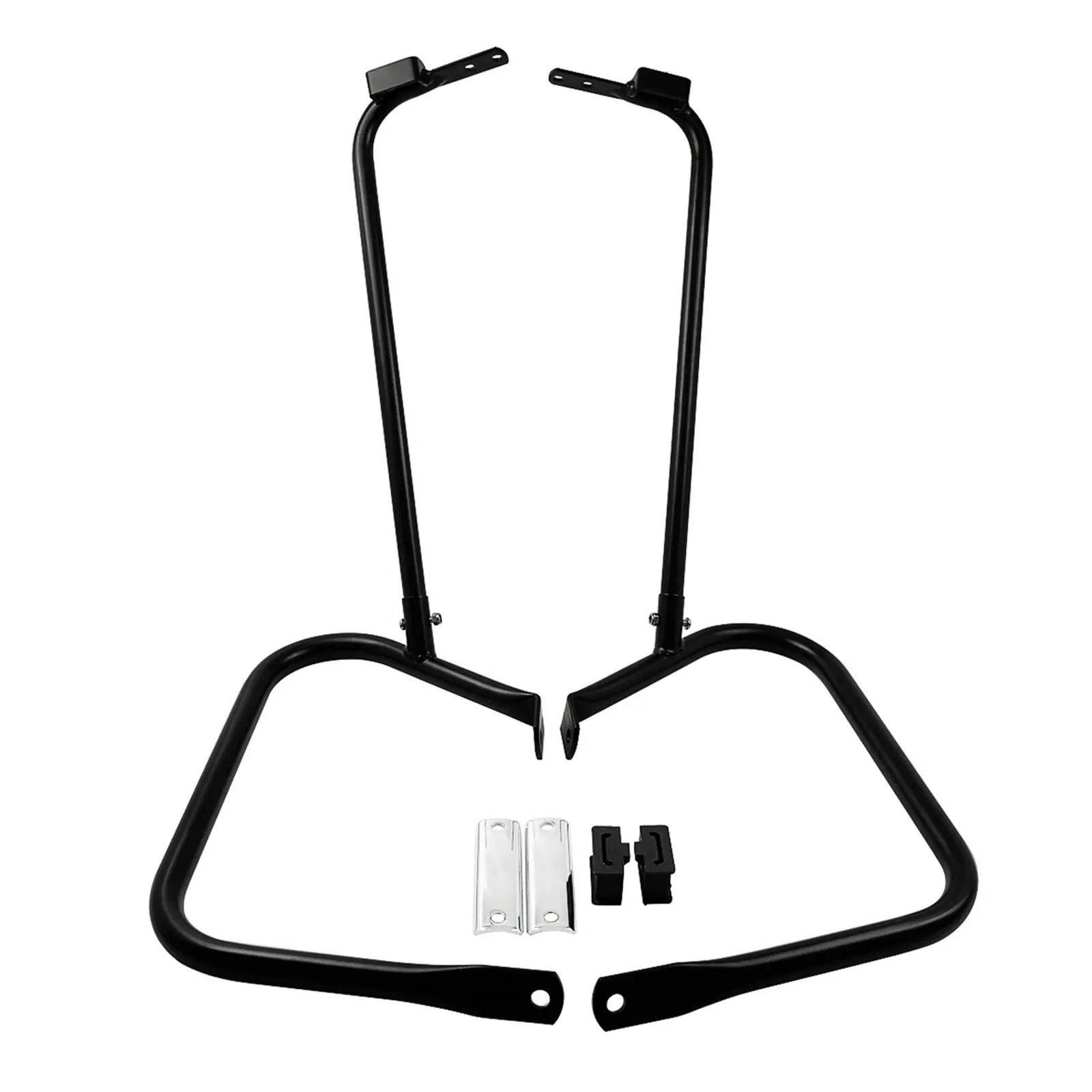 Protezione della staffa della borsa da sella posteriore in acciaio per moto TERFU con Set di barre di supporto per Harley Touring King Road Electra Street Glide