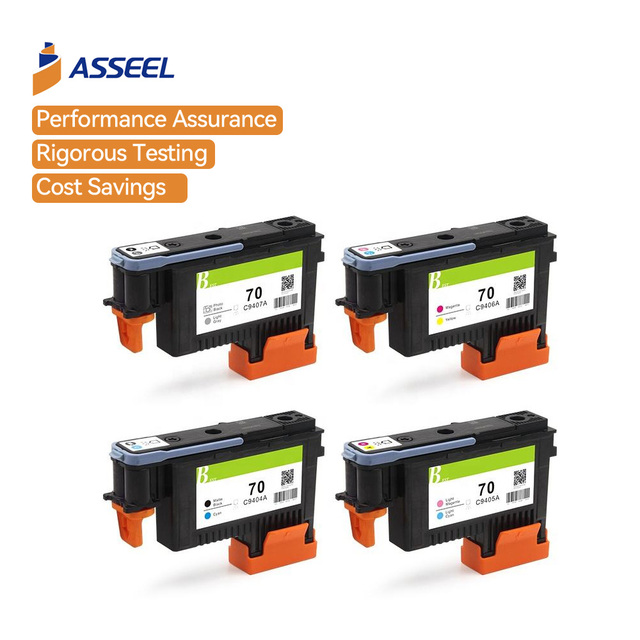 Asseel Excellent Printer Head for HP 70 C9404 C9405 C9406 C9407 Printhead Compatible for HP Z2100 Z5200 Print Head