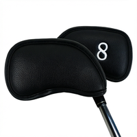 Housse de tête de club de golf personnalisée avec logo, lot de 10 pièces, pour putter mallet et blade, en tricot vierge, protection pour la tête du club de golf