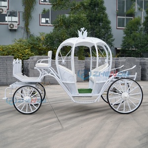 Classic White Romantic <b>Princess</b> <b>Pumpkin</b> Carriage Special Means of Special Transportation - Product Image 4