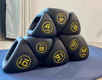 Vente en gros directe usine : Ensemble de kettlebells et haltères triangulaires durables pour la musculation à domicile, équipement de fitness, personnalisation du logo prise en charge
