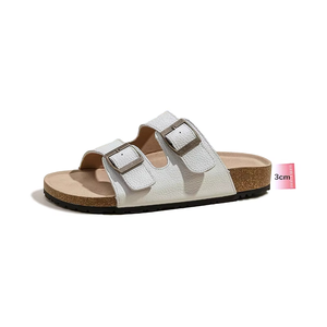<span class=keywords><strong>Sandalias</strong></span> <span class=keywords><strong>de</strong></span> Ante con <span class=keywords><strong>Doble</strong></span> <span class=keywords><strong>Hebilla</strong></span> para Mujer, Tiras Ajustables, Plantilla <span class=keywords><strong>de</strong></span> Corcho, Suela Antideslizante, Ligeras para Uso Casual <span class=keywords><strong>de</strong></span> Primavera/Verano - Product Image 6