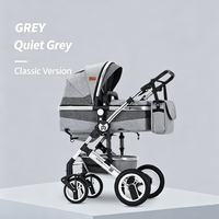 Poussette bébé JXB nouvelle conception avec roues en caoutchouc, coupe-vent, thermique, tout-en-un, avec sac à langer
