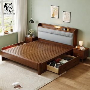 เตียงหนังดีไซน์ใหม่ล่าสุด ขนาด 1.8 ม. รุ่นคิงไซส์ ผลิตจากไม้  รับผลิตตามแบบ  โลโก้สั่งทำได้  ราคาโรงงานดีที่สุด  มีสินค้าพร้อมส่งจำนวนมาก เป็นมิตรต่อสิ่งแวดล้อม  เฟอร์นิเจอร์ห้องนอน - Product Image 6