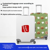 Funda Protectora para Maleta con Ruedas de Poliéster con Patrón Sólido Personalizada y a Medida de Aijiang Enterprise Gift, a Prueba de Polvo