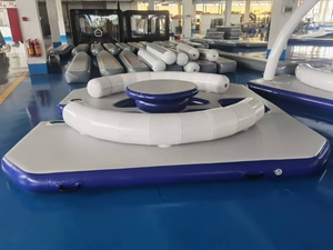 2025 New Outdoor Tents Inflatable <strong>Floating</strong> Platform Tow Able <strong>Water</strong> <strong>Mat</strong> With Inflatable Tent for Yacht Boat - Product Image 5