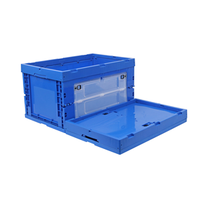 Conteneur pliable JOIN avec porte latérale et trappe de sécurité 600x400x340mm, <span class=keywords><strong>caisse</strong></span> de rangement pliable à ouverture supérieure - Product Image 2