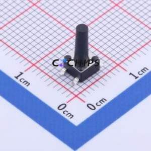 GT-TC074A-H100-L1 Tactile Switch SMD-4P,4.5x4.5mm Switch Single Pole Single Throw Round Button 1.6N Vertical Mount - Product Image 1