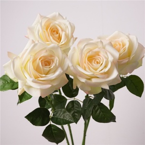 <span class=keywords><strong>Flores</strong></span> Artificiales al por Mayor con Tacto Real y Humectante, Rosa Artificial de Tallo Único Ocean Song - Product Image 4